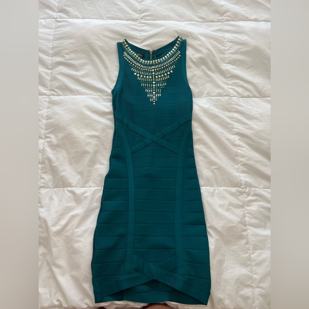 Blue bodycon dress